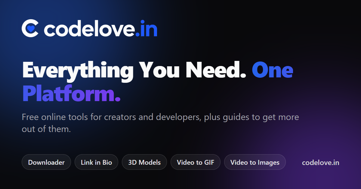 Welcome to the New CodeLove Platform